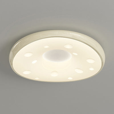 Modern Minimalist Oval LED Ceiling Light – Iron & Acrylic Flush Mount for Bedroom