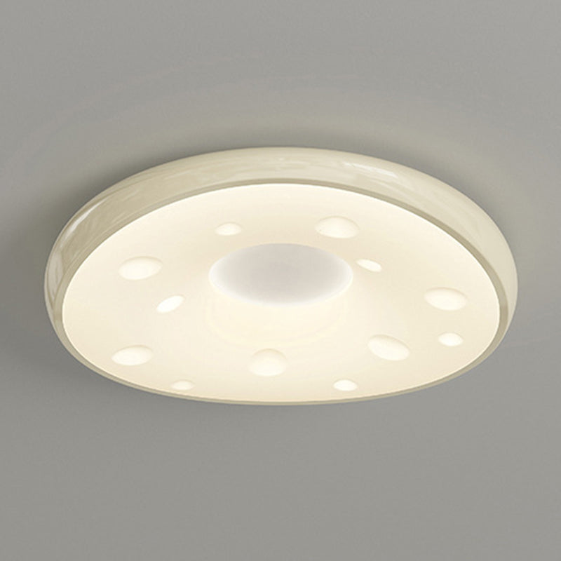 Modern Minimalist Oval LED Ceiling Light – Iron & Acrylic Flush Mount for Bedroom