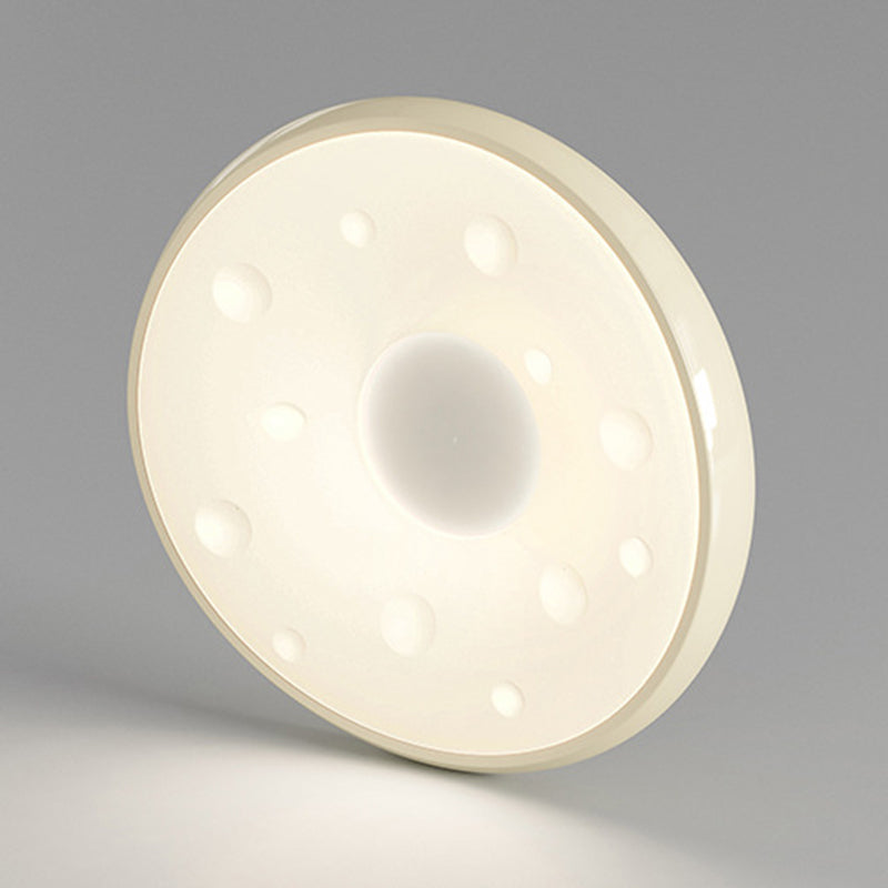 Modern Minimalist Oval LED Ceiling Light – Iron & Acrylic Flush Mount for Bedroom