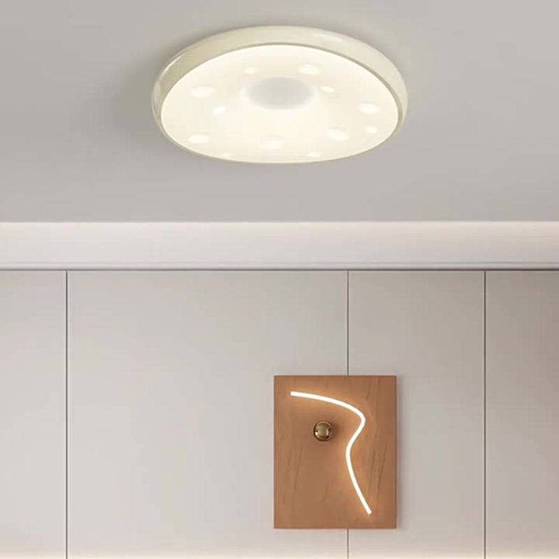 Modern Minimalist Oval LED Ceiling Light – Iron & Acrylic Flush Mount for Bedroom