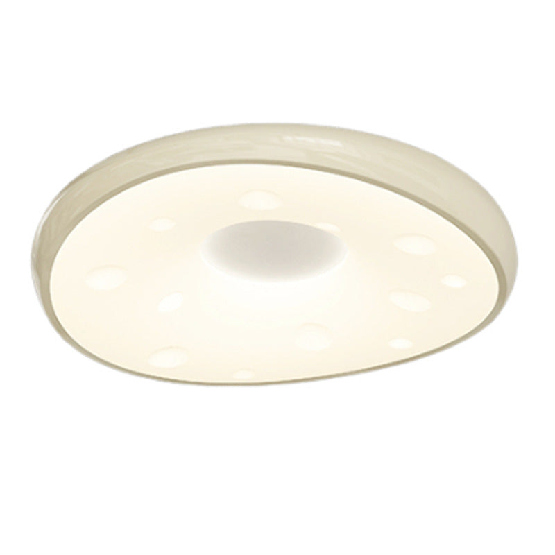 Modern Minimalist Oval LED Ceiling Light – Iron & Acrylic Flush Mount for Bedroom