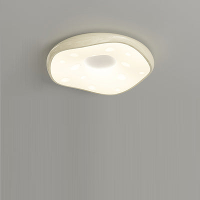 Modern Minimalist Oval LED Ceiling Light – Iron & Acrylic Flush Mount for Bedroom