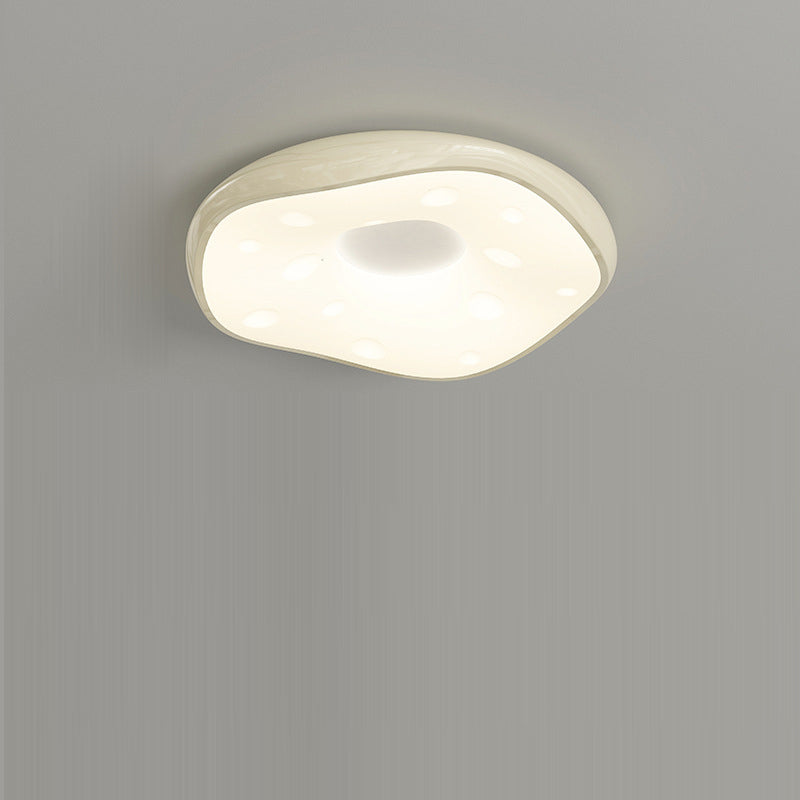 Modern Minimalist Oval LED Ceiling Light – Iron & Acrylic Flush Mount for Bedroom