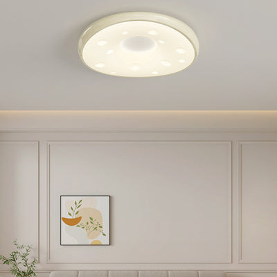 Modern Minimalist Oval LED Ceiling Light – Iron & Acrylic Flush Mount for Bedroom