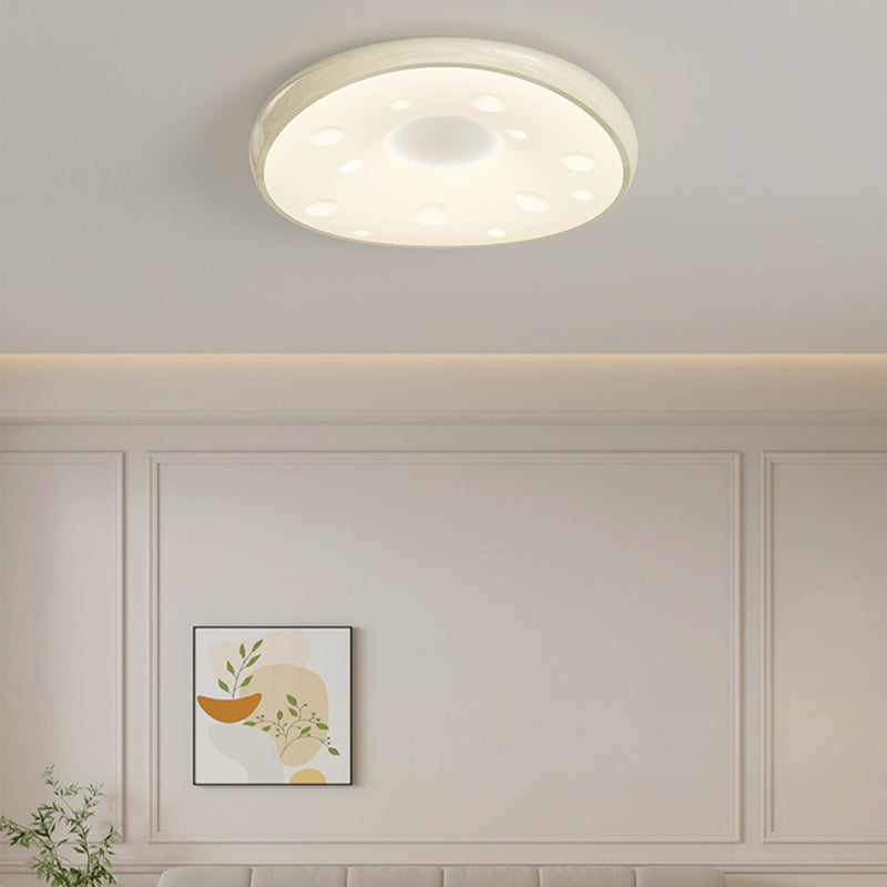 Modern Minimalist Oval LED Ceiling Light – Iron & Acrylic Flush Mount for Bedroom