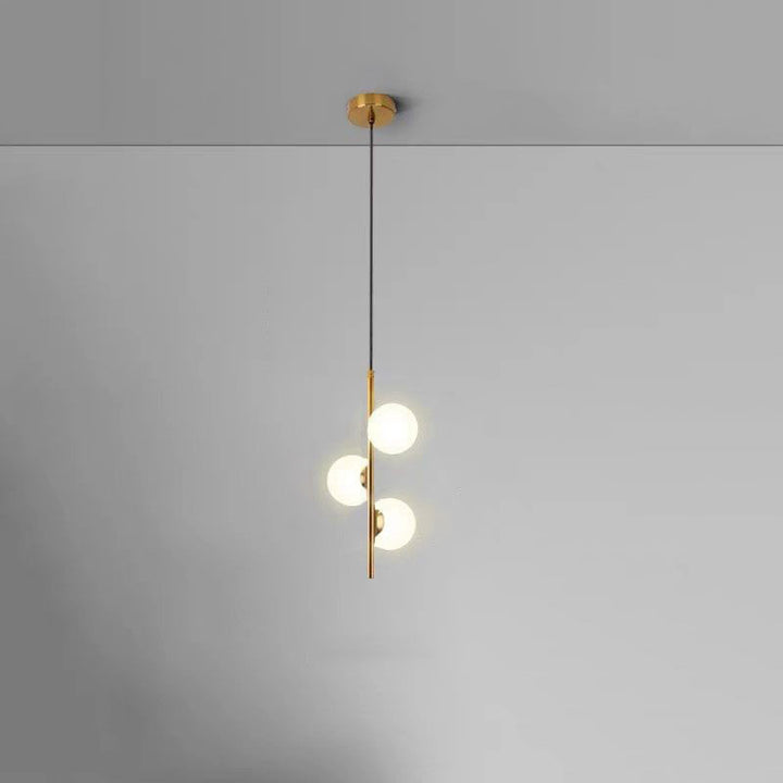 Suspension sphérique nordique contemporaine – 2/3/4 lumières en fer et verre pour chambre 