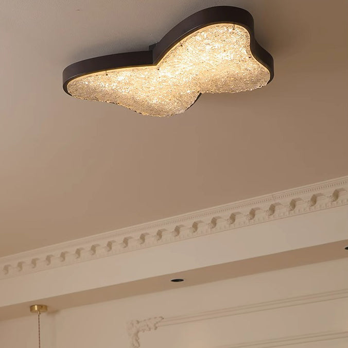 Traditionelle Vintage Schmetterling LED-Deckenleuchte – Legierung &amp; Acryl Deckenmontage für Schlafzimmer 