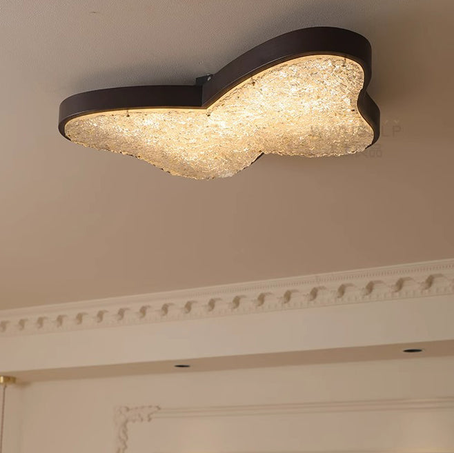 Traditionelle Vintage Schmetterling LED-Deckenleuchte – Legierung &amp; Acryl Deckenmontage für Schlafzimmer 