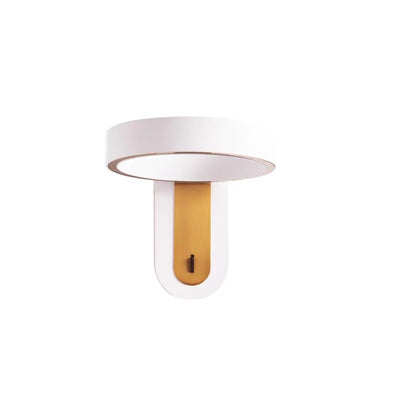 Modern Simplicity Round Iron Aluminum LED Wall Sconce Lamp For Bedroom