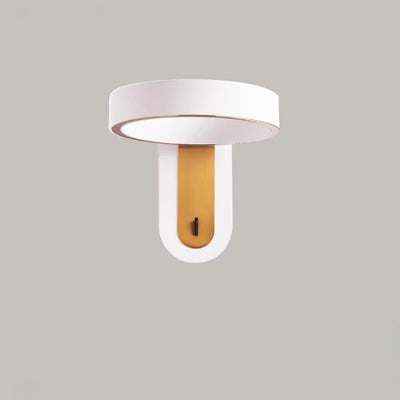 Modern Simplicity Round Iron Aluminum LED Wall Sconce Lamp For Bedroom
