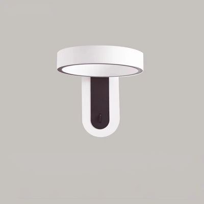 Modern Simplicity Round Iron Aluminum LED Wall Sconce Lamp For Bedroom