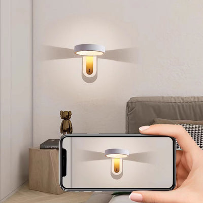 Modern Simplicity Round Iron Aluminum LED Wall Sconce Lamp For Bedroom