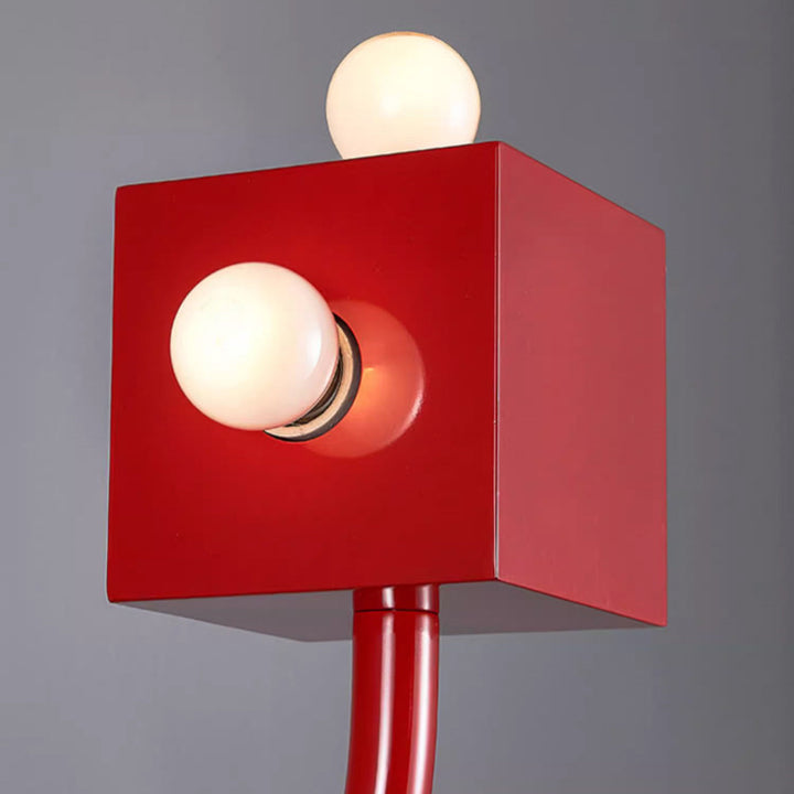 Lámpara Aplique de Pared de 3 Luces de Cubo de Hierro Vintage Tradicional para Dormitorio 