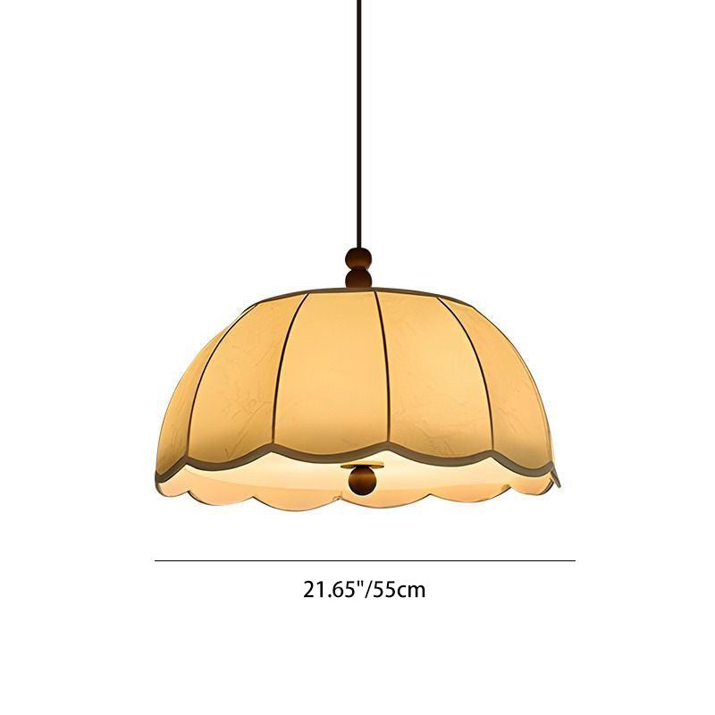 Traditionelle französische Kuppel aus Eisen, 4-flammige Pendelleuchte für das Schlafzimmer 