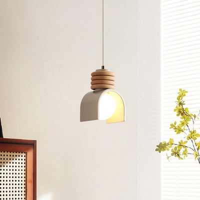 Modern Simplicity Resin Iron Sphere 1-Light Pendant Light For Bedroom