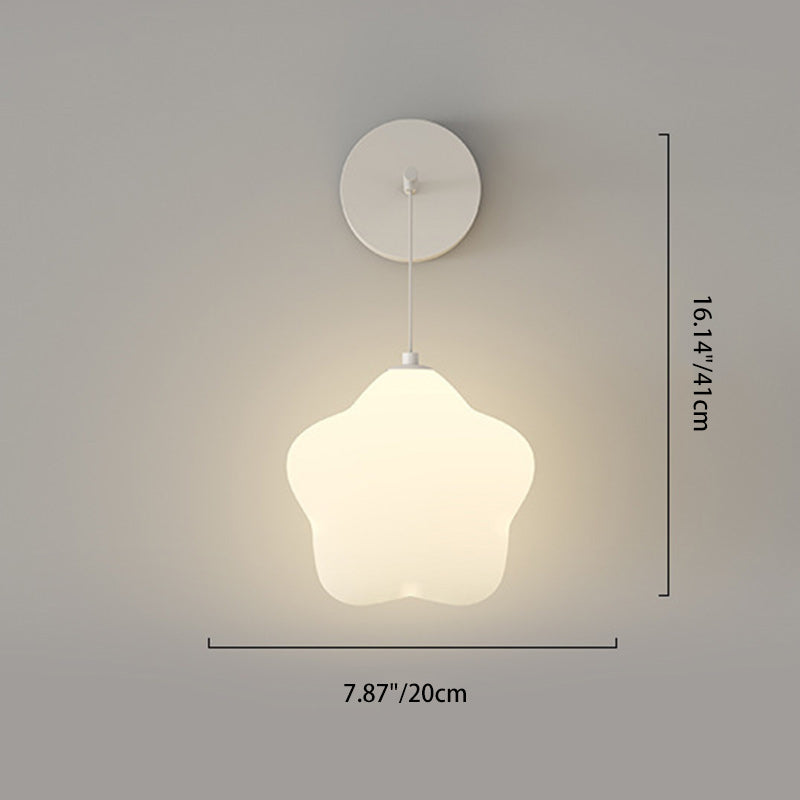 Modern Simplicity Star Iron PE LED Wall Sconce Lamp For Bedroom
