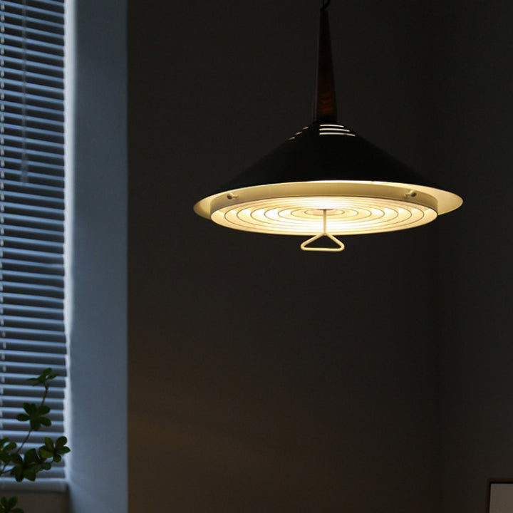 Modern Simplicity Cone Iron 2-Light Pendant Light For Bedroom
