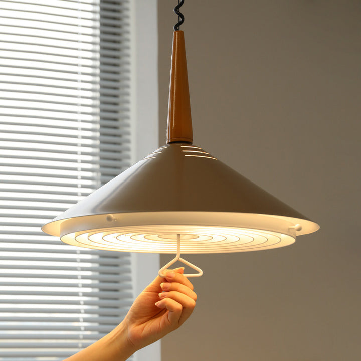 Modern Simplicity Cone Iron 2-Light Pendant Light For Bedroom