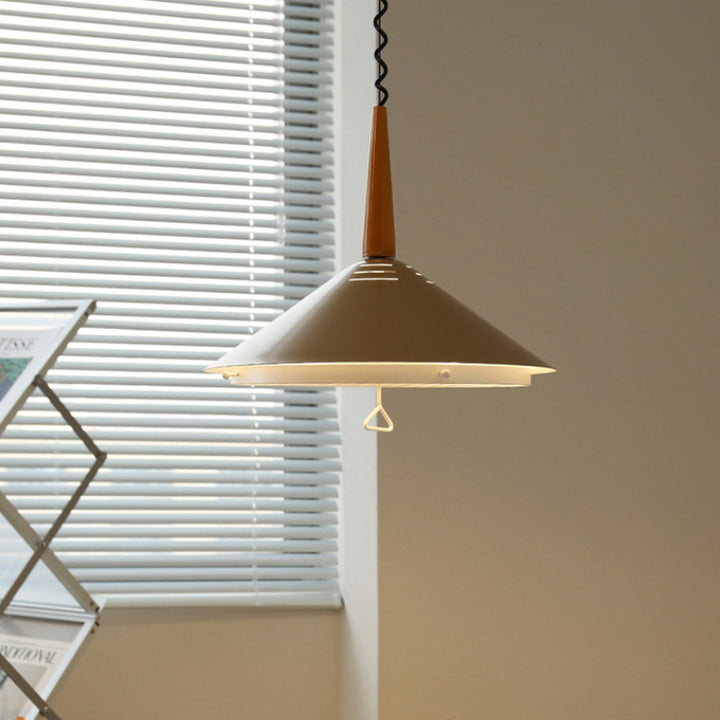 Modern Simplicity Cone Iron 2-Light Pendant Light For Bedroom