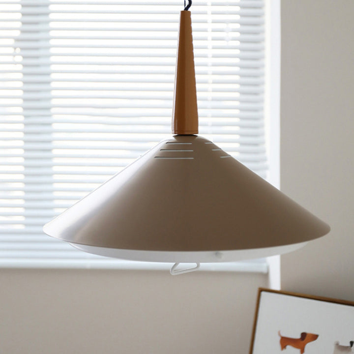 Modern Simplicity Cone Iron 2-Light Pendant Light For Bedroom