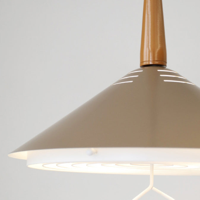 Modern Simplicity Cone Iron 2-Light Pendant Light For Bedroom
