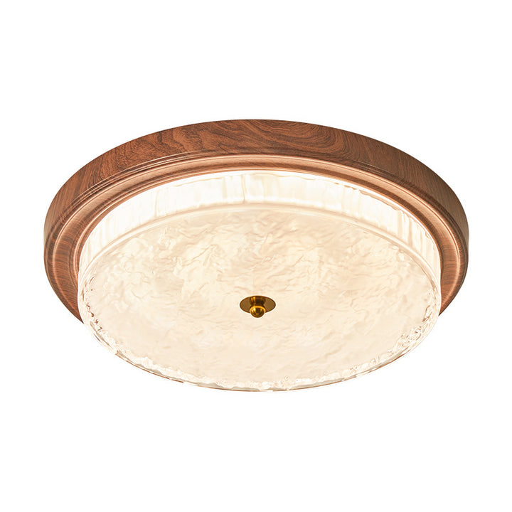 Luz de techo empotrada LED de metal redondo vintage tradicional para dormitorio 