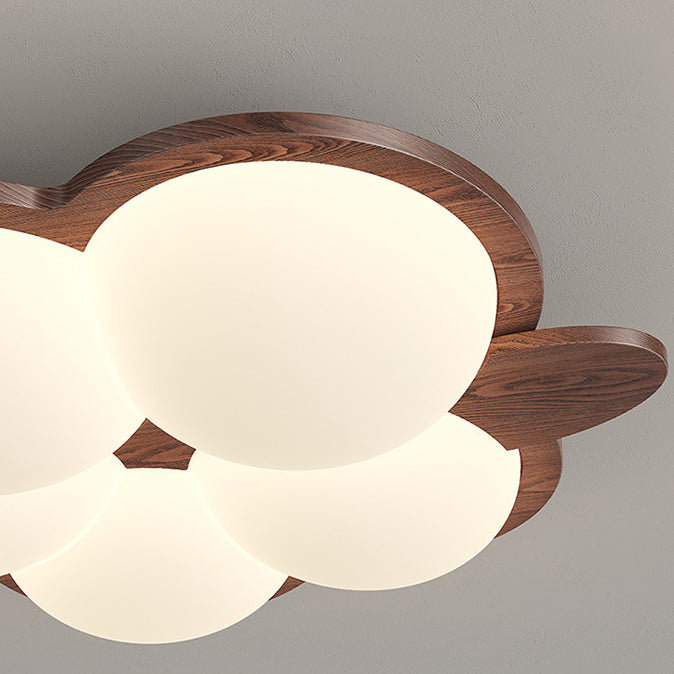 Zeitgenössische kreative Blumen-Gummibaum-PE-LED-Deckenleuchte für das Schlafzimmer 