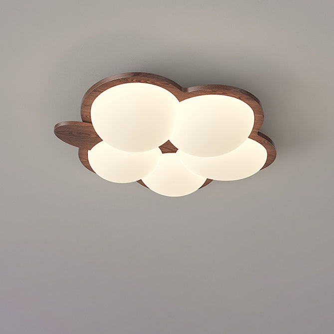 Zeitgenössische kreative Blumen-Gummibaum-PE-LED-Deckenleuchte für das Schlafzimmer 