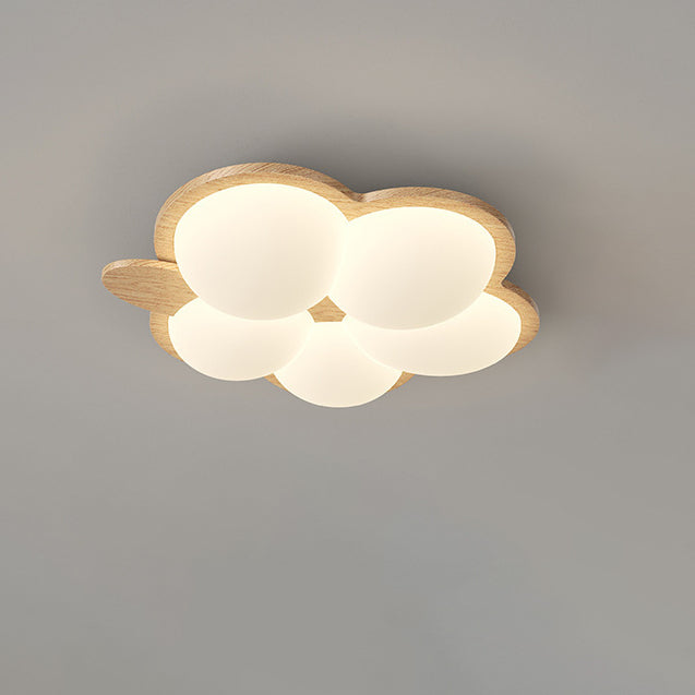 Zeitgenössische kreative Blumen-Gummibaum-PE-LED-Deckenleuchte für das Schlafzimmer 