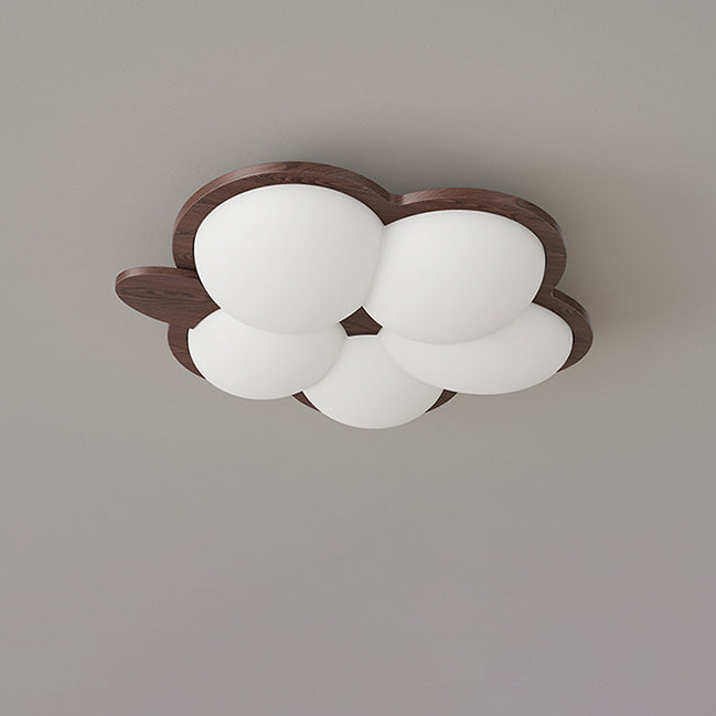 Zeitgenössische kreative Blumen-Gummibaum-PE-LED-Deckenleuchte für das Schlafzimmer 
