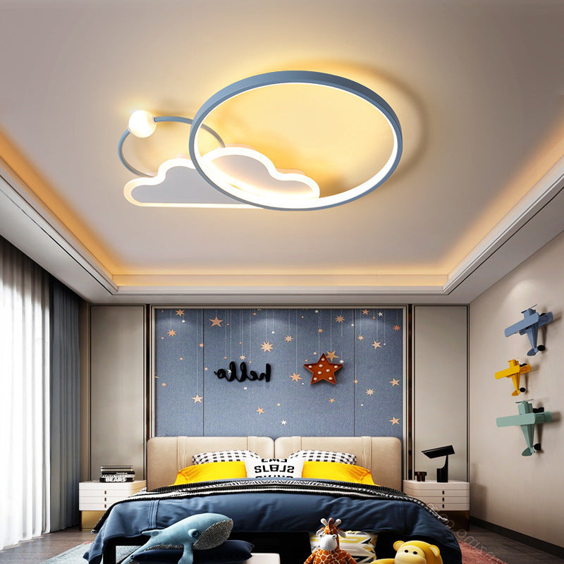 Luz de techo empotrada LED de hierro en círculo contemporáneo Creative Cloud para dormitorio 