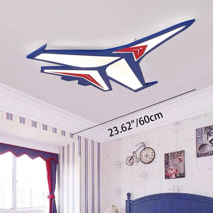 Luz de techo LED empotrada de avión de dibujos animados creativos contemporáneos para dormitorio 