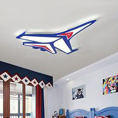 Luz de techo LED empotrada de avión de dibujos animados creativos contemporáneos para dormitorio 