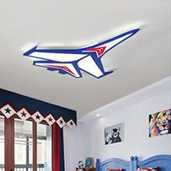 Luz de techo LED empotrada de avión de dibujos animados creativos contemporáneos para dormitorio 