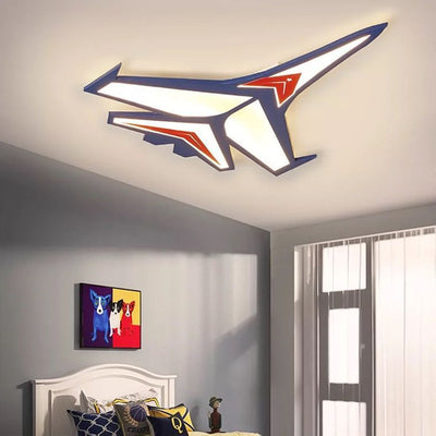Luz de techo LED empotrada de avión de dibujos animados creativos contemporáneos para dormitorio 
