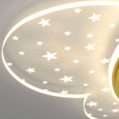 Luz de techo empotrada LED de acrílico y metal con diseño de mariposa creativa contemporánea para dormitorio 