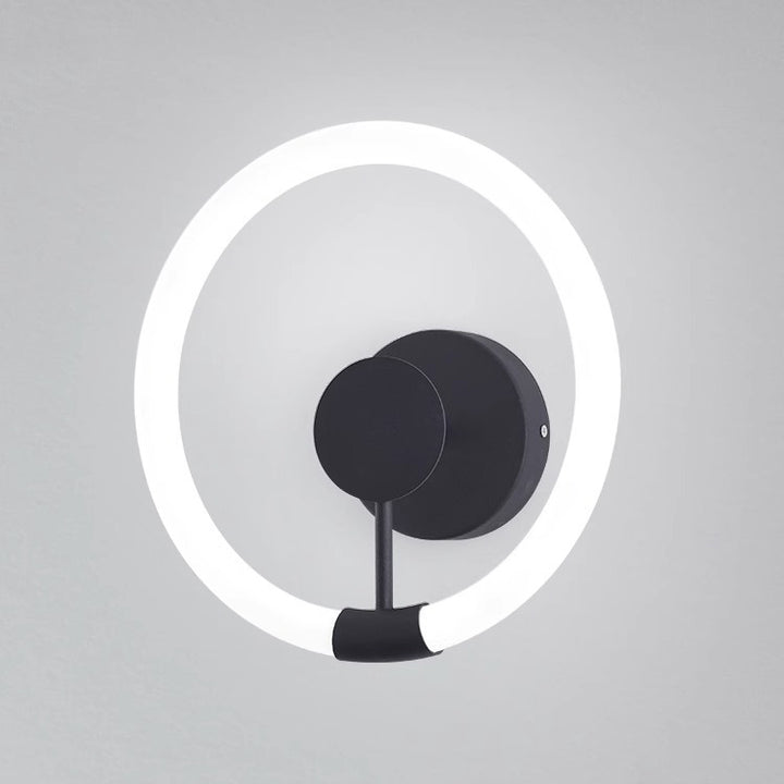Contemporary Nordic Round Iron Acrylic LED Wall Sconce Lamp For Bedroom