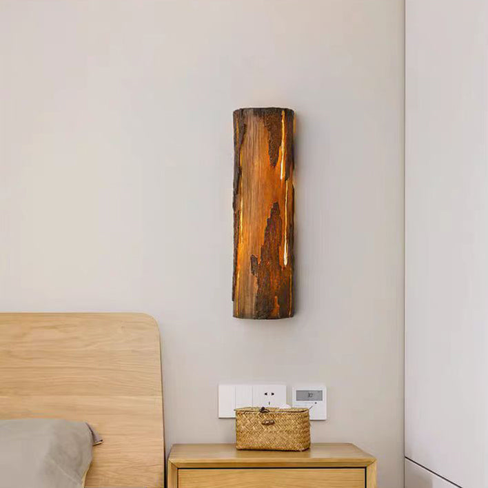 Applique murale LED rectangulaire vintage traditionnelle en résine pour chambre 