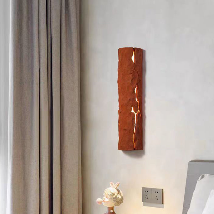 Applique murale LED rectangulaire vintage traditionnelle en résine pour chambre 