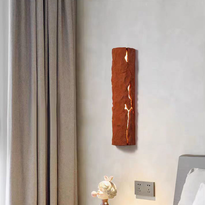 Applique murale LED rectangulaire vintage traditionnelle en résine pour chambre 