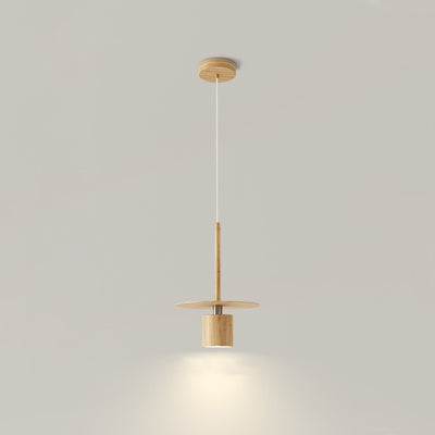 Lámpara colgante LED de hierro cilíndrico chino tradicional para dormitorio 