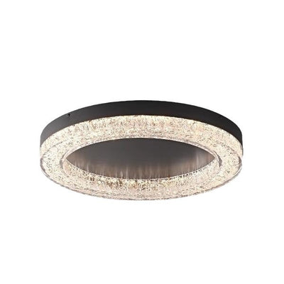 Modern Simplicity Round Metal Resin LED Flush Mount Ceiling Light For Bedroom