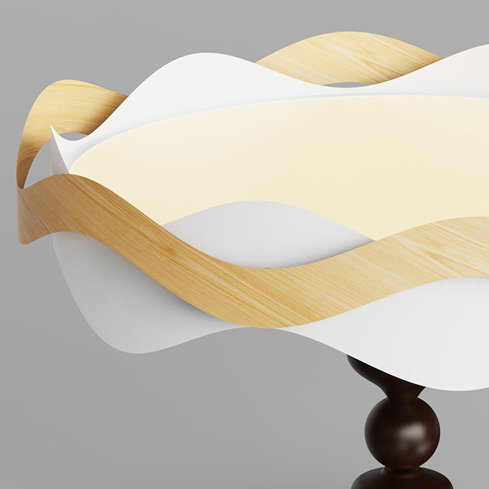Plafonnier semi-encastré LED rond en fer acrylique vintage traditionnel pour chambre 