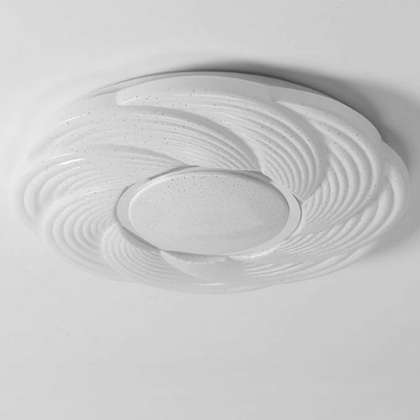 Plafonnier LED en acrylique avec montage affleurant en fer créatif contemporain pour chambre 