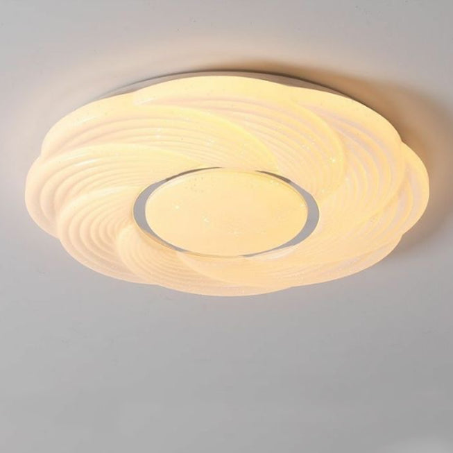 Plafonnier LED en acrylique avec montage affleurant en fer créatif contemporain pour chambre 