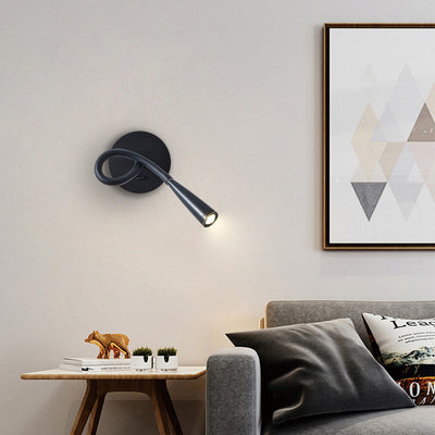 Contemporary Nordic Tube Copper Silicone LED Wall Sconce Lamp For Bedroom