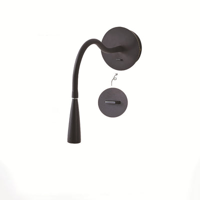 Contemporary Nordic Tube Copper Silicone LED Wall Sconce Lamp For Bedroom