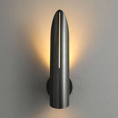 Zeitgenössische Nordic Tube Iron 1-Licht Wandleuchte für das Schlafzimmer 