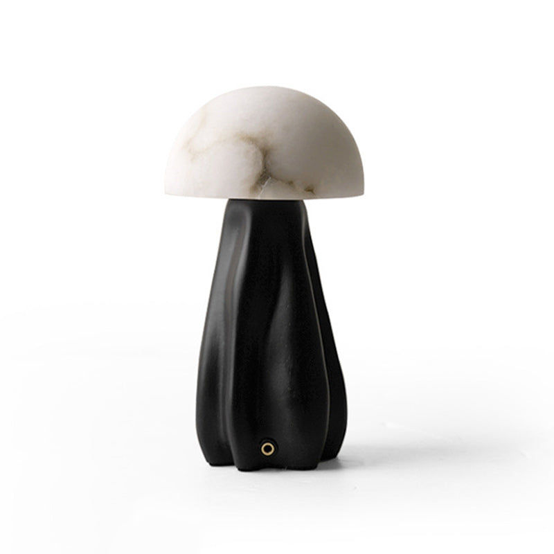 Zeitgenössische kreative Pilz-Marmor 1-Licht Tischlampe für das Schlafzimmer 