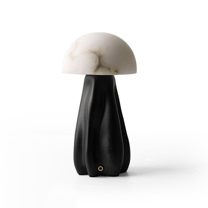 Zeitgenössische kreative Pilz-Marmor 1-Licht Tischlampe für das Schlafzimmer 